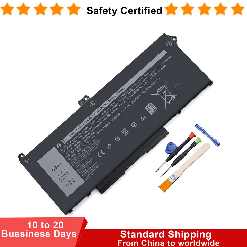 63Wh RJ40G Akku für Dell Latitude 14 5420 Latitude 15 5520 Precision 15 3560