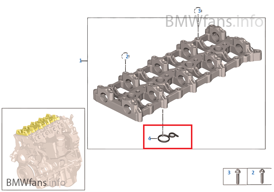 New BMW N47 N47N N57 B37 B47 N57Z Cylinder Head Profile Gasket