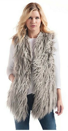 Grey Tibetan Lamb Faux fur vest SOLD 