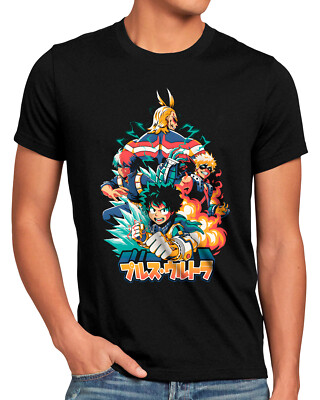 Hero Team Herren T-Shirt superhero japan academia manga