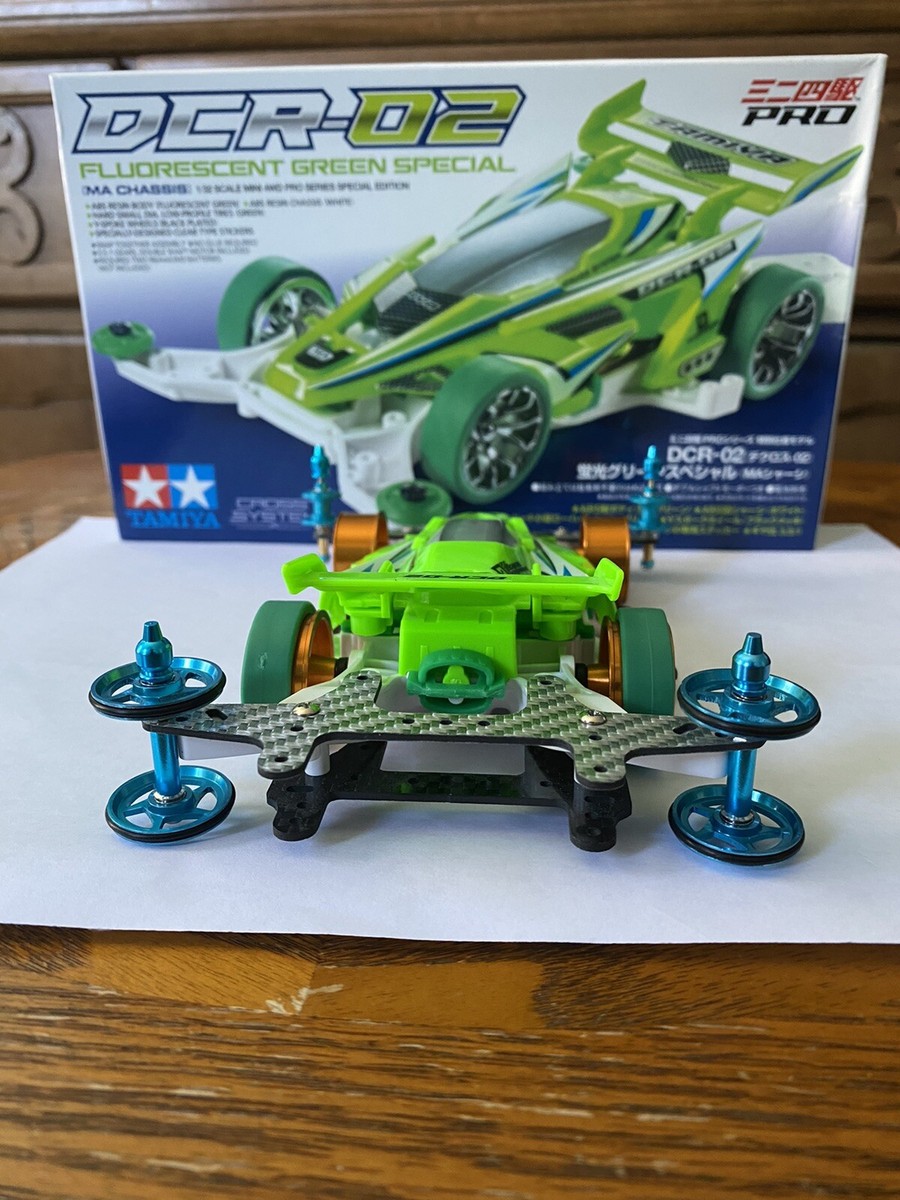 Tamiya Mini 4wd DCR-02 Fluorescent Green Special MA Chassis 1/32