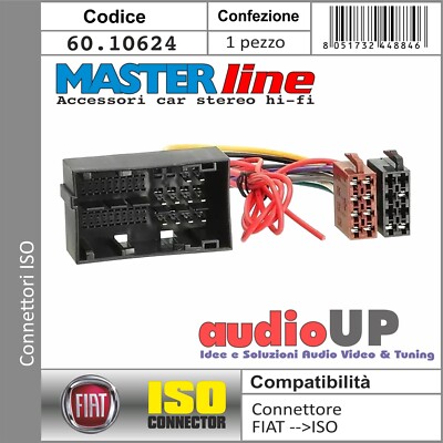 Cavo ISO Autoradio Per Fiat | Modello 4/714 | Compatibile Fiat 500, 600 | Colore Multicolore | Lunghezza 250mm - Foto 10