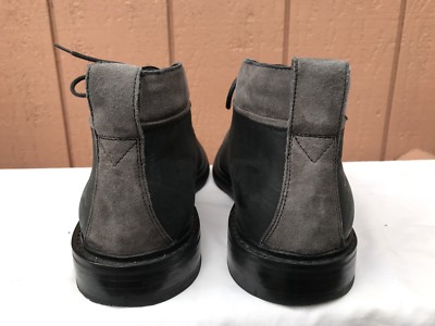 Cole Haan Williams Black Gray Chukka Boots Lace-up Leather Men’s 12 C20917 EUC! COLE HAAN MEN main image 4