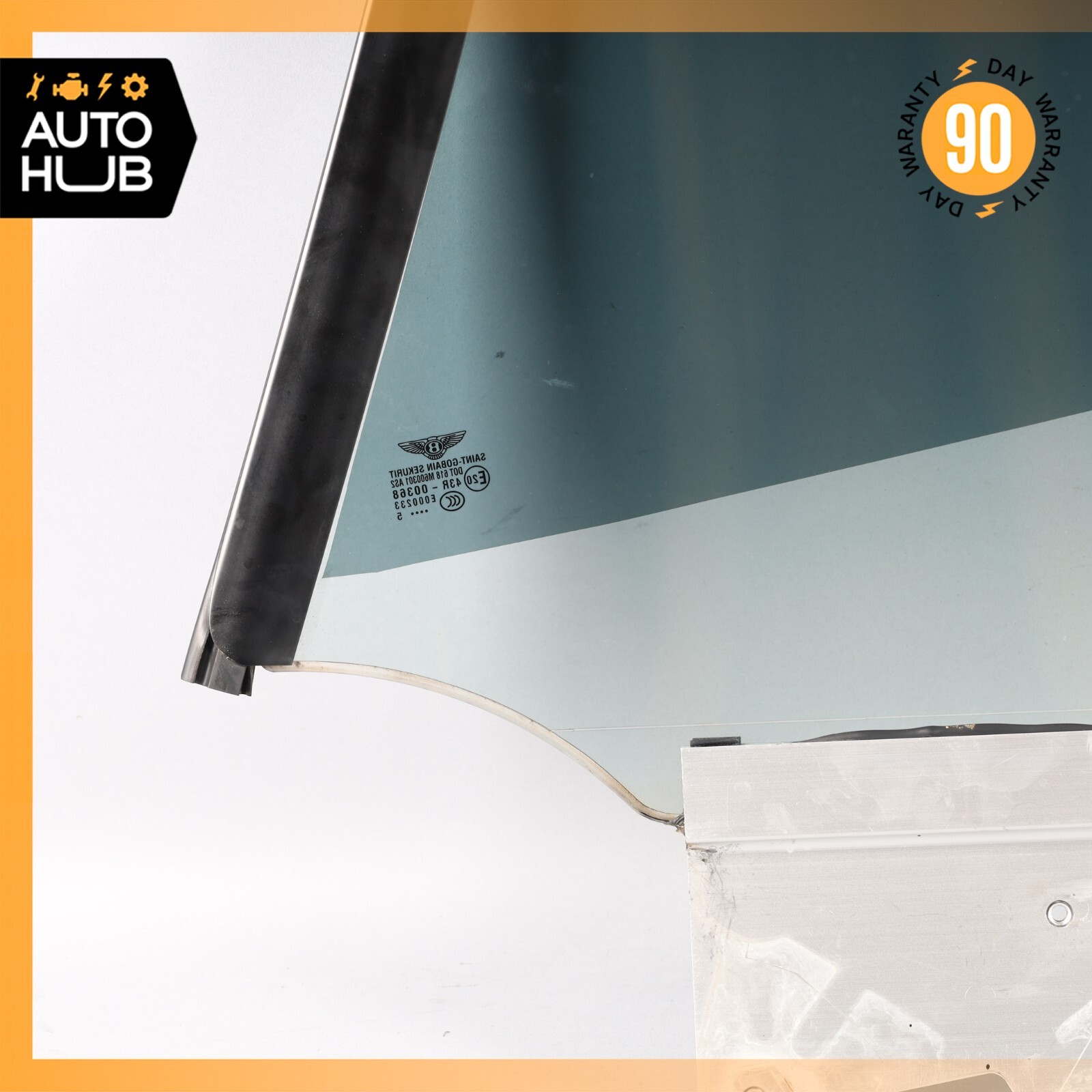 03-10 Bentley Continental GT Coupe Rear Right Side Quarter Window Glass OEM 31k