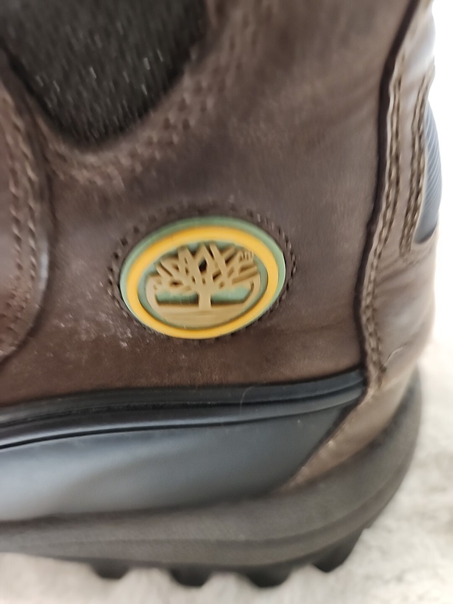 Timberland Mens 10.5 Waterproof Brown Leather Winter Snow  display picture 1