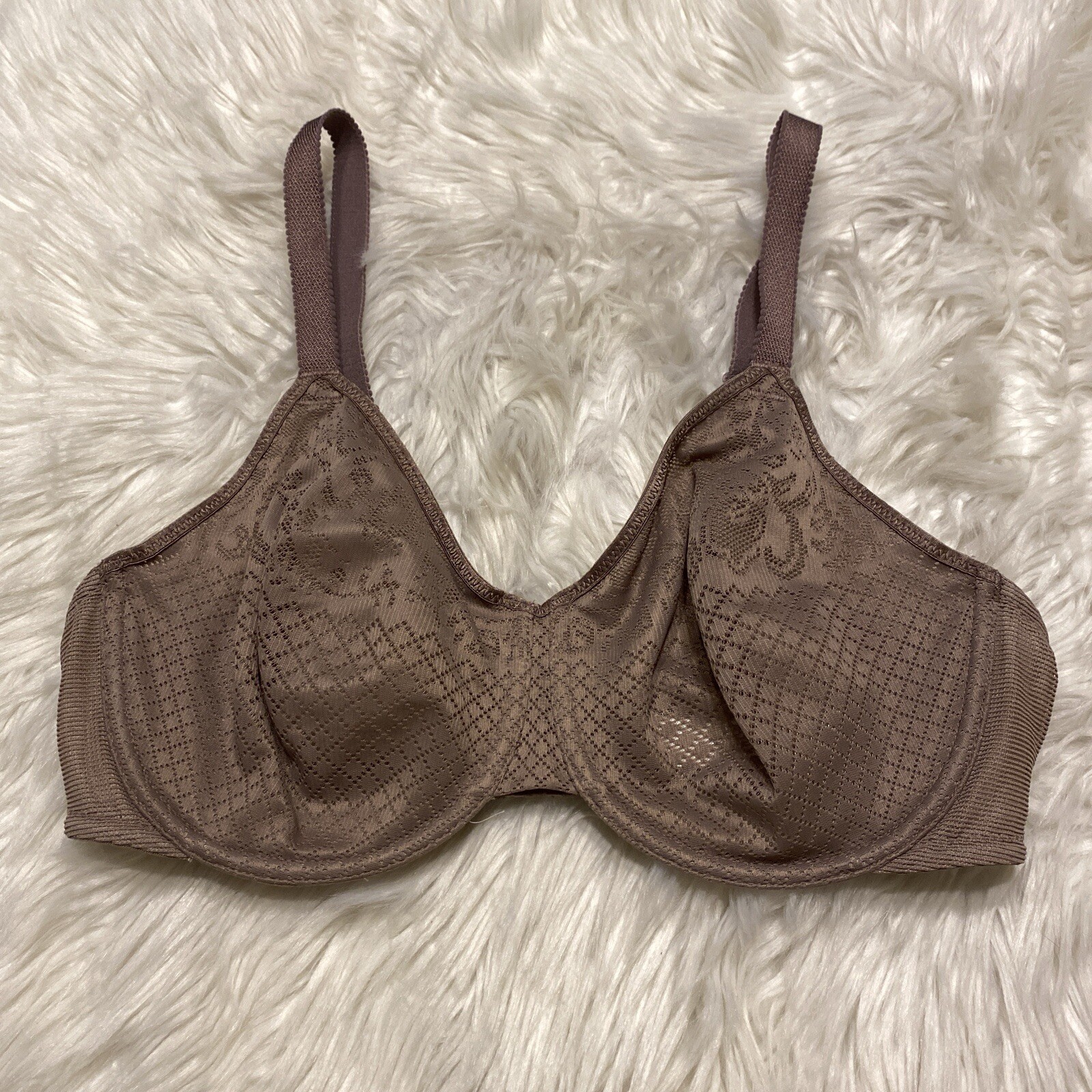 Wacoal 34DD Bra Taupe Visual Effects Minimizer Underw… Gem
