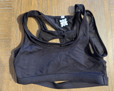 Girl's Black Sports Bra Dance Top Gymnastics Kaia size 8 Convention