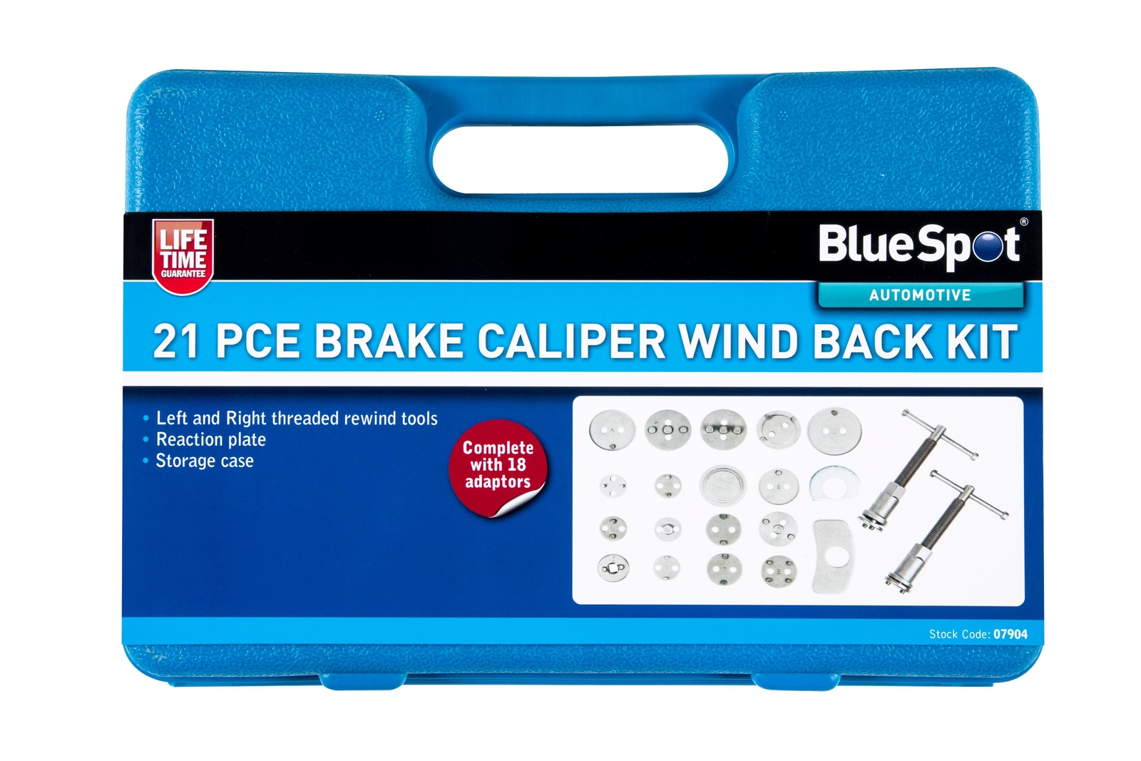 Blue Spot 07904 21 Piece Wind Back Brake Caliper Kit