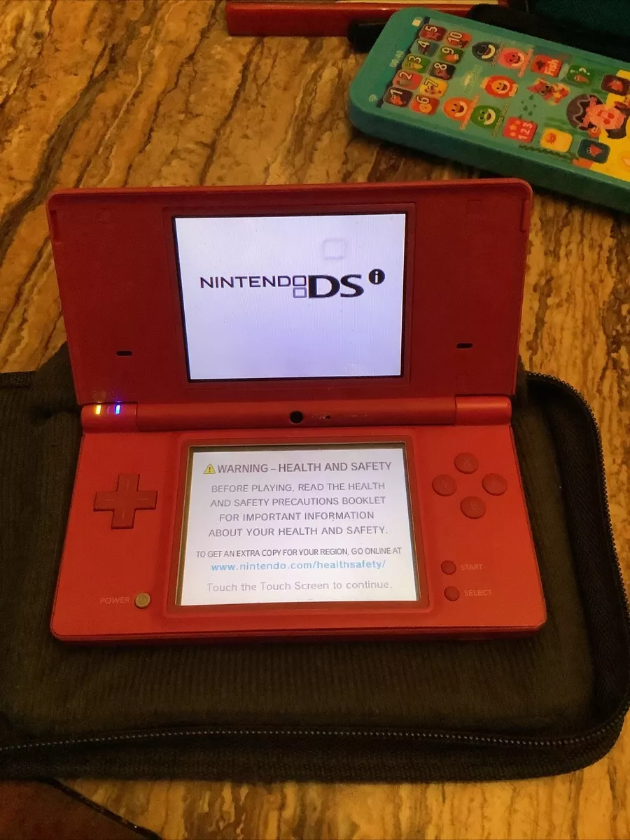 Nintendo DSi XL Blue Console w/ Charger, 3 Games , NO Stylus. Tested Works!