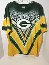 Vtg GREEN BAY PACKERS TYE DYE LARGE T-SHIRT