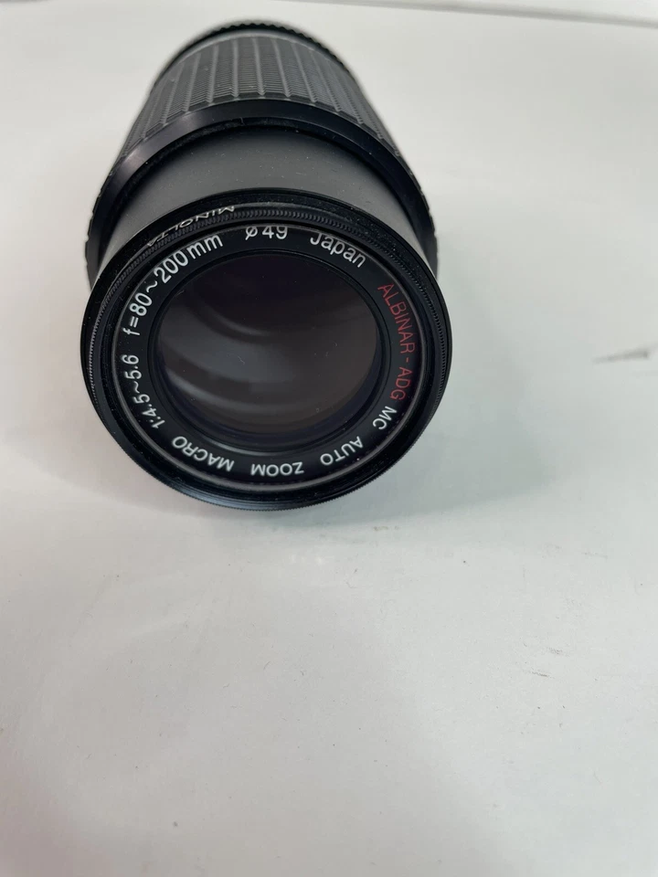 Albinar Adg 80-200mm, Auto Zoom Macro 1:4.5-5.6, Camera Lens 2x Teleconverter 49 - Image 2 of 4
