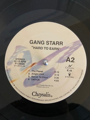 Gang Starr / Hard To Earn 1994 US Original 2LP Vinyl Chrysalis DJ