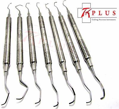 Carotatrice Hilti Set Di 7 Curette Gracey Nuove - Strumenti Chirurgici Dentali Per Detartrasi E Pulizia Profonda Set Curette Dentali - Foto 7