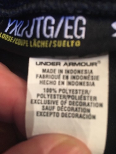 2 Pair Kids Under Armour Black Athletic Pants Size Youth XL X 30 Euc - Picture 6 of 6