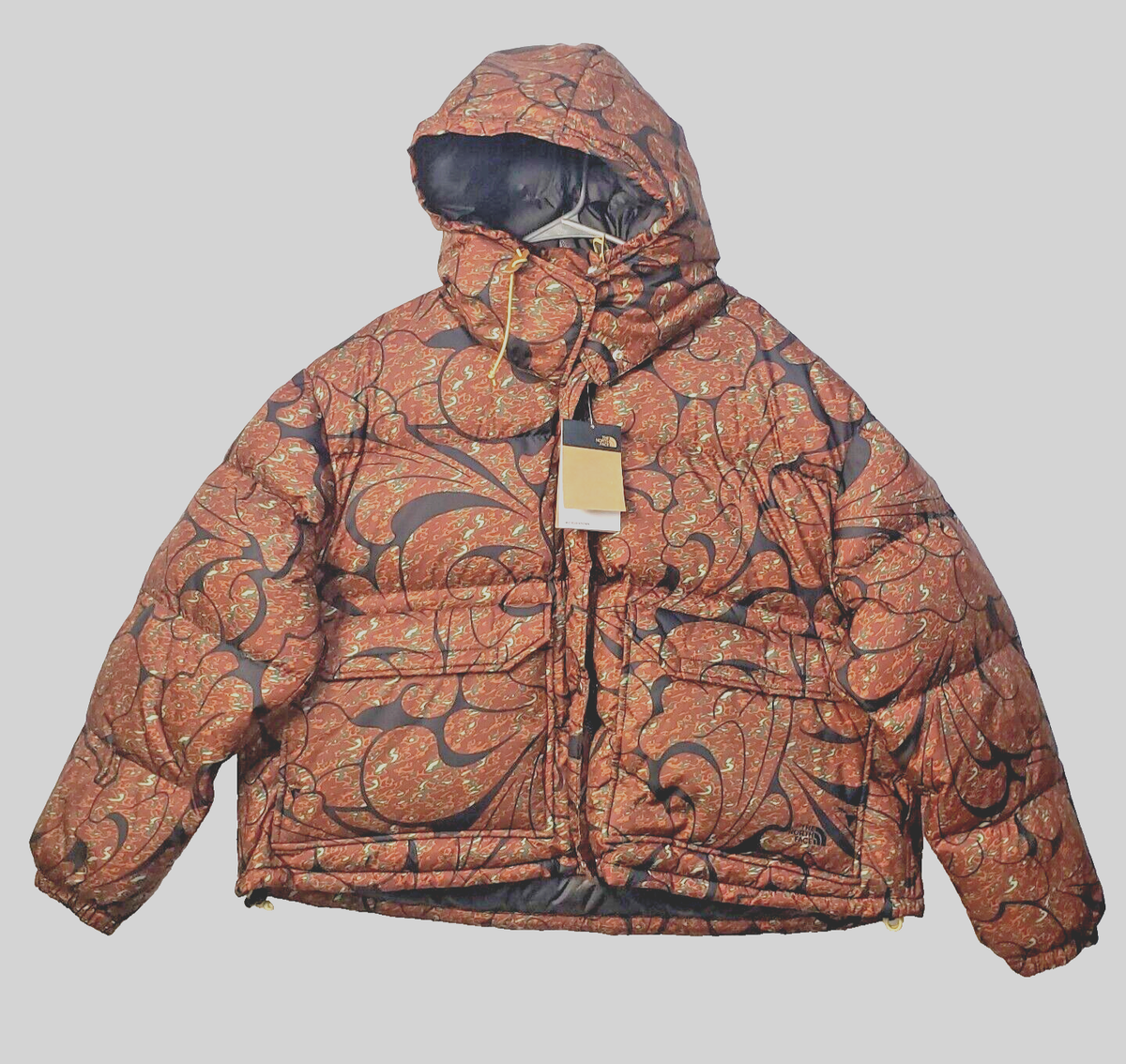 North Face 600 Down Jacket Womens XL Crop Hood Winter Retro '71