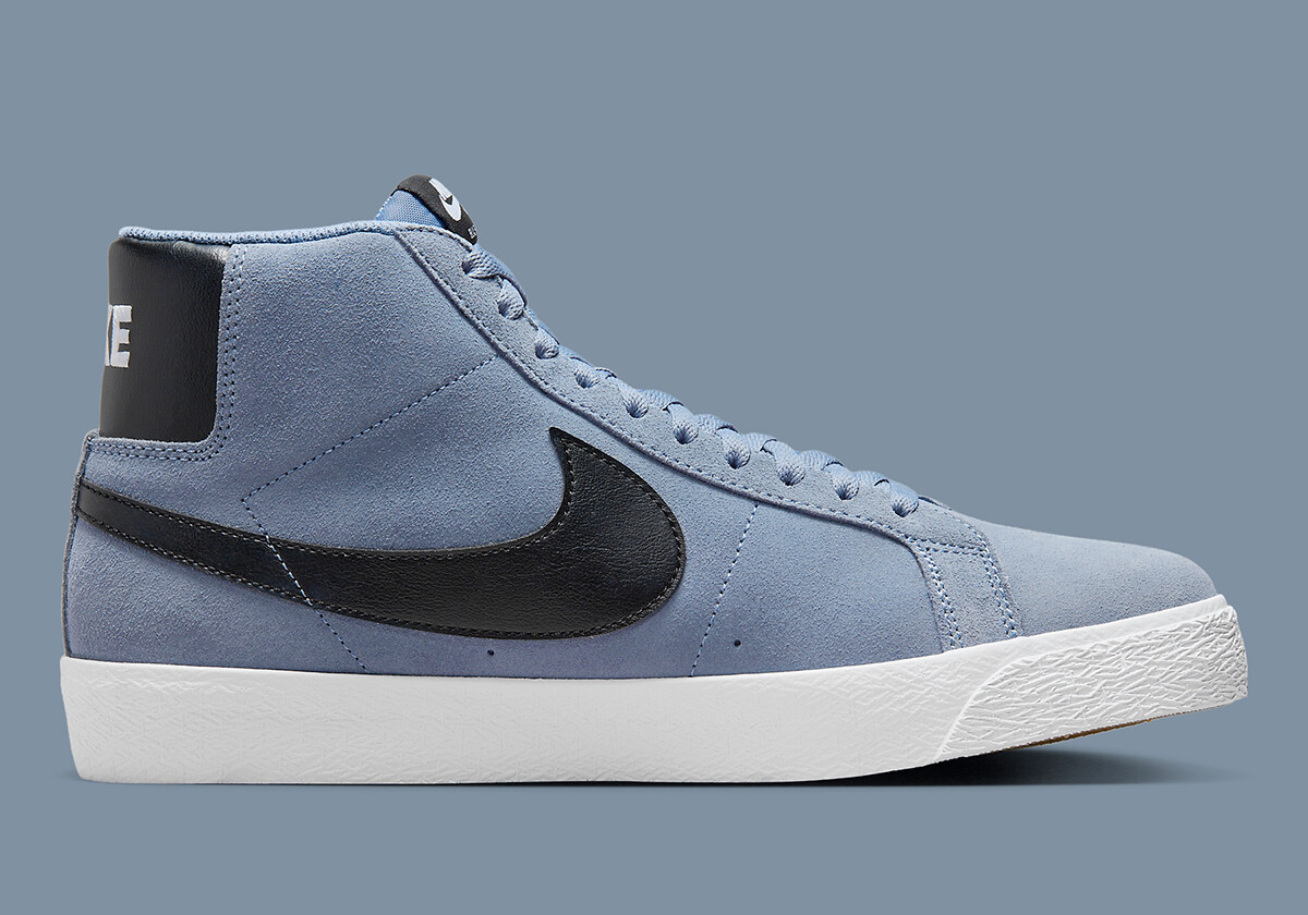 Nike SB Zoom Blazer Mid Ashen Slate Blue Obsidian Black