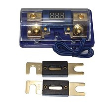 500A ANL Digital Fuse Holder Gold Plated Block 0-4GA In/Out Free Fuses