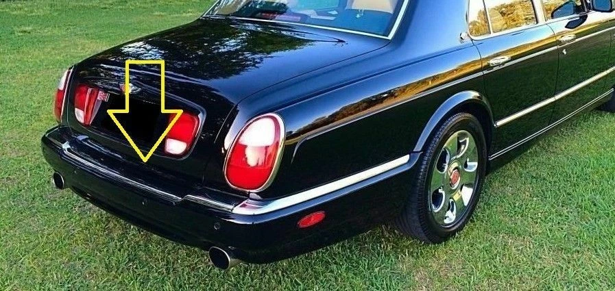 Soporte de viga de refuerzo de parachoques trasero Bentley Arnage 2001-2004 PT55386PD OEM OE Foto 2 de 4