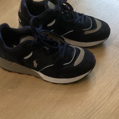 Polo Ralph Lauren Herren Sneaker Blau/Grau Low Top Schnürung EUR 40 UK6 US7