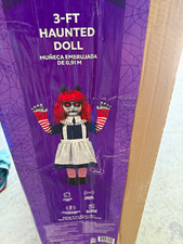Haunted Living 3 Ft Animatronic Doll Halloween Prop Multicolor 5267923