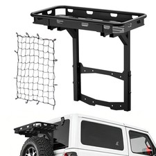 Rear Luggage Basket Spare Tire Cargo Rack For 2018-2026 Jeep Wrangler Jl 24 Dr