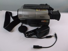 Vintage Canon ES400VA Video8 Camcorder w/AC DC Adaptor / Strap No Battery Tested