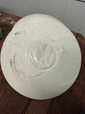 Super Cool Volkswagon VW car White Round Hubcaps Rims Check Them Out