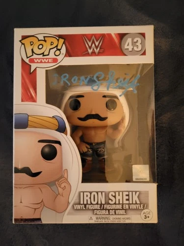 2017 Iron Sheik Signed Funko Pop #43 WWE Vaulted - PSA DNA Authenticated AK37038
