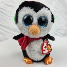 TY Beanie Boos North the Penguin 6" Plush Sparkly Eyes NWT