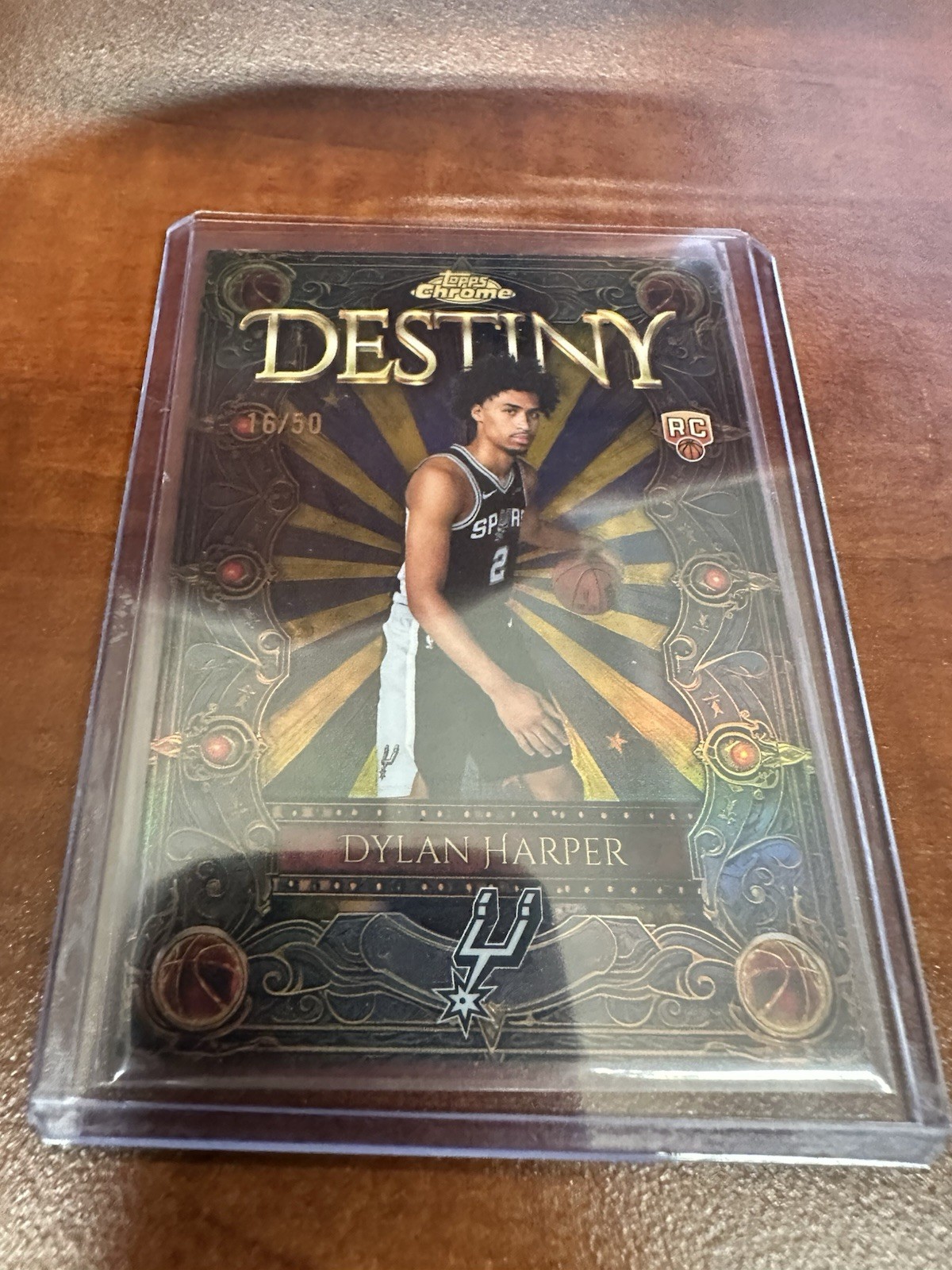 2025-26 Topps Chrome Dylan Harper Rookie RC Destiny Gold Refractor /50 - #D-2