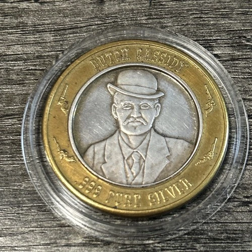 Butch Cassidy Gunfighter Series Dead or Alive 10K Casino .999 Pure Silver strike