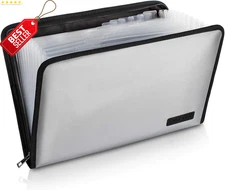 Expanding File Folder Important Document Organizer Fireproof and Waterproof Docu