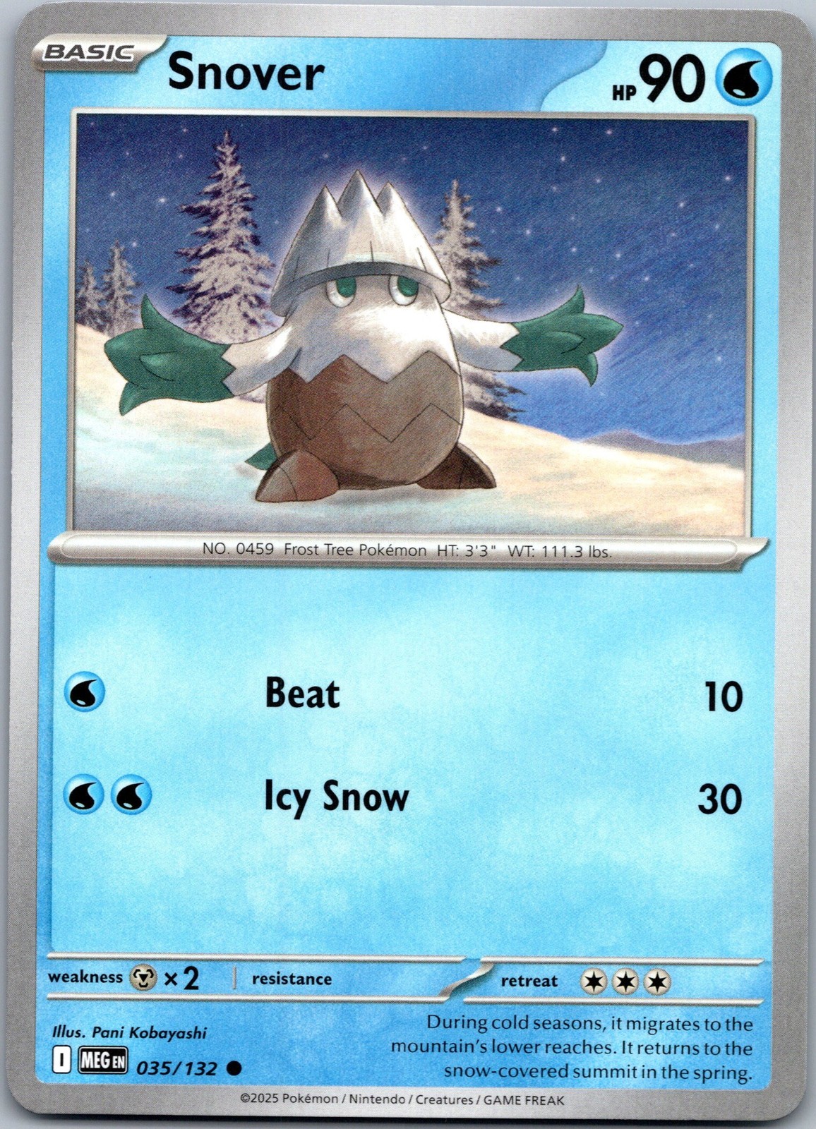 Snover Normal ME01: Mega Evolution 035/132 NM