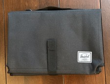 New Herschel Supply Co. Black Diaper Changing Pad Mat Portable