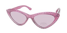 NEW BEBE BBOP1019CE SUNGLASSES WOMENS PINK CAT EYE PLASTIC 53-16-138 FULL-RIM