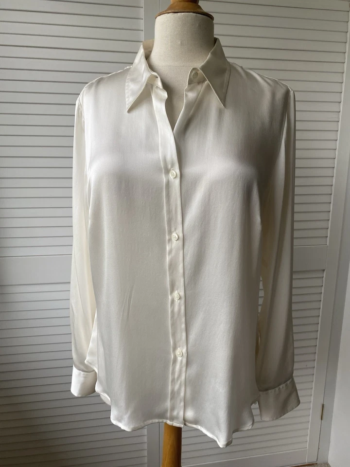 DAKS London Pure Silk Shirt Size 20/18 - Image 3 of 4