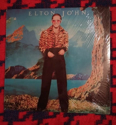 Vintage Original Elton John "Caribou" LP 1974 First Pressing Sealed Example NOS