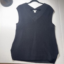 H&M Sleeveless Black Sweater Dress Size XS