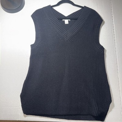 H&M Sleeveless Black Sweater Dress Size XS