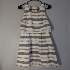 LOFT Blue & White Striped Layered Sleeveless Dress – Size 0