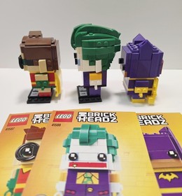Lego Brick Headz DC Comics Joker Robin Batgirl 41586 41587 41588 - 99% complete