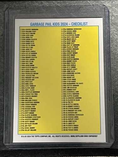 2024 Topps GPK Garbage Pail Kids Chrome Sapphire BUSTED ARMAND 290a Green /99 - Bild 2 von 2