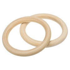 2pcs, 125 Mm/4.9 Inch Wooden Ring for Crafting Natural Wood Ring without Paint