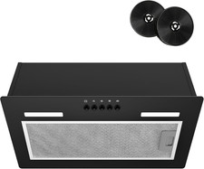 FIREGAS 52Cm Integrated Cooker Hood,Built-In Extractor Fan with 350M³/H, Brushle