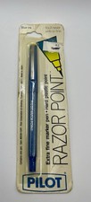 VTG Pilot Razor Point Blue Ink Extra Fine Marker Pen 0.78 mm Point Japan NEW