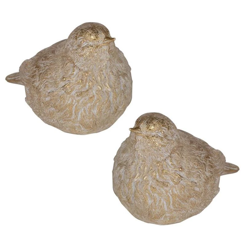 Juego de 2 currucas de oro antiguo Pudgey Barbara King Foto 3 de 4