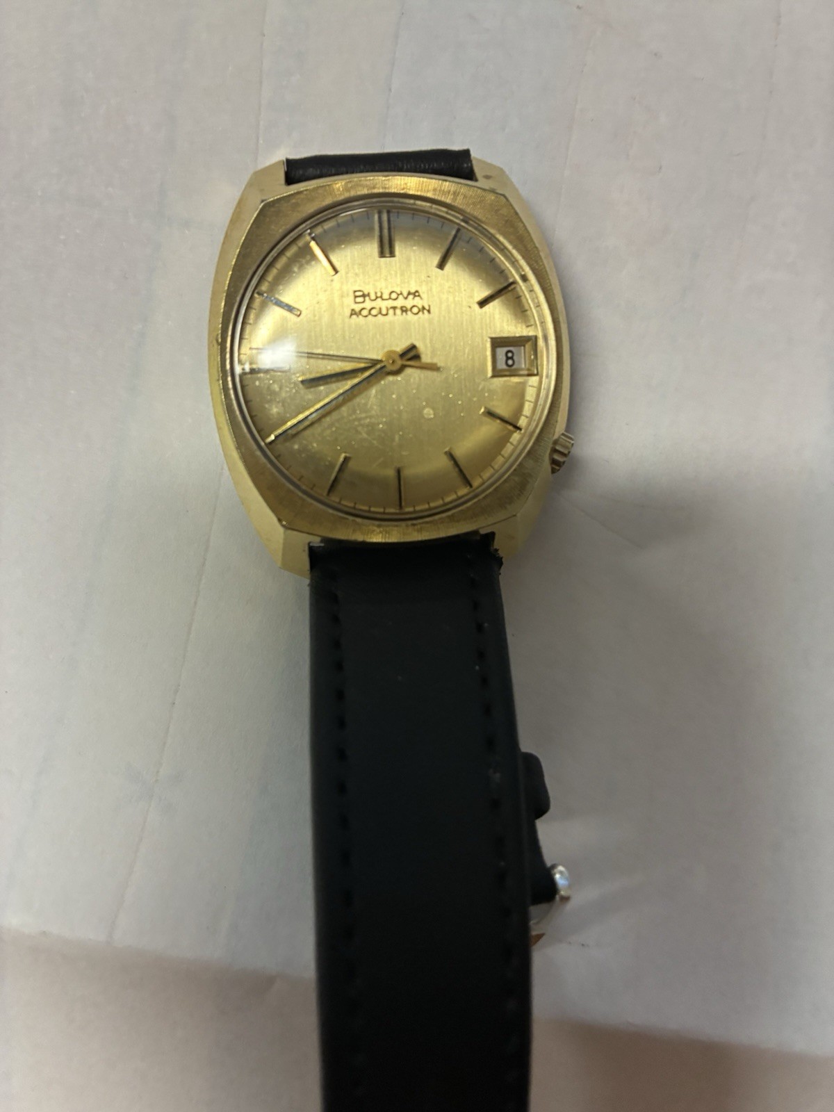 Vintage SWISS 1970 Bulova Accutron Tuning Fork Stainless Steel 2181 Men's Watch