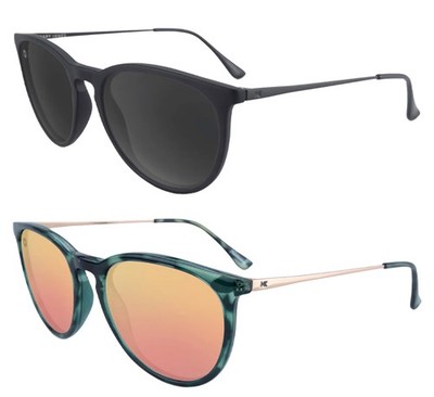 Knockaround Mary Janes Polarized Round Sunglasses w/ Slim Metal Temples