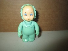 Vintage Little Tikes Blue ish Green Baby Figure for Doll House