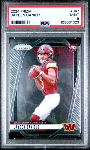 2024 Panini Prizm Jayden Daniels #347 PSA 9